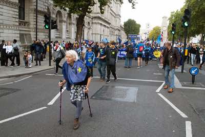 Whitehall, London - National Rejoin March - 22nd October 2022.